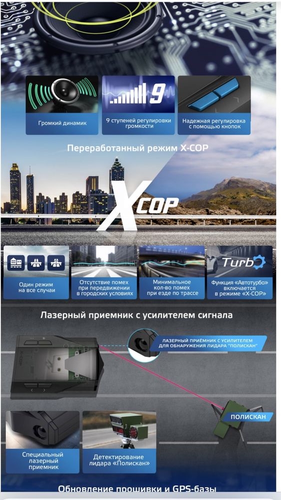 Сигнатурный радар-детектор Neoline X-COP 7700s и установка бесплатно