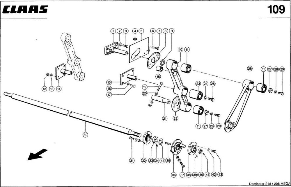 Claas antrenare casa sitelor MEGA/DOMINATOR