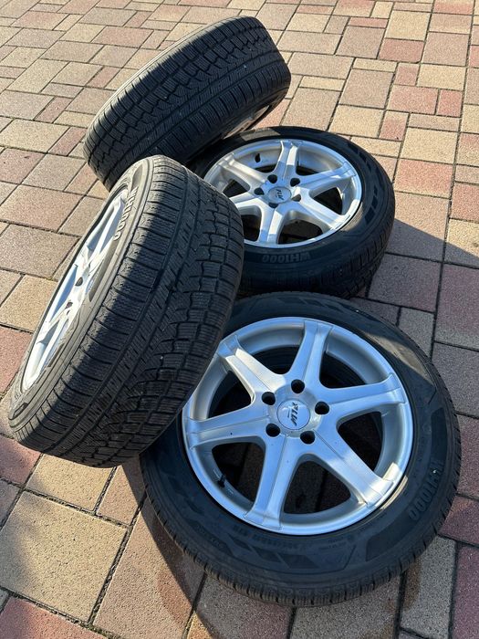 Set jante BMW PLW + cauciucuri de iarna 225 55 R17 dot23