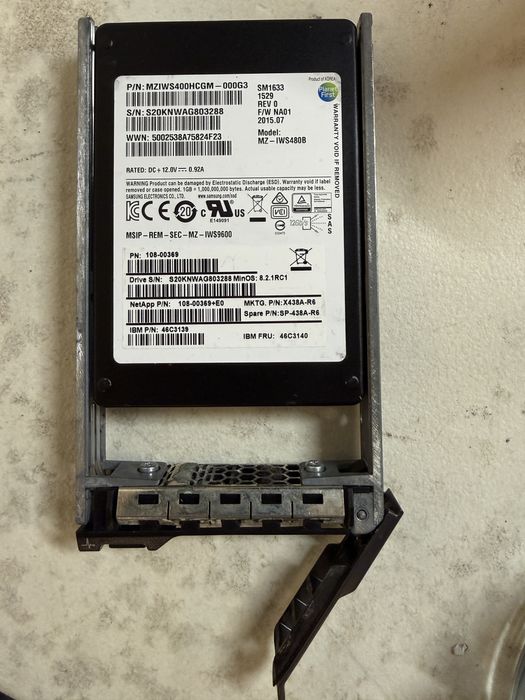 Hard disk SSD SAS SFF 400gb (dell, ibm, hp)