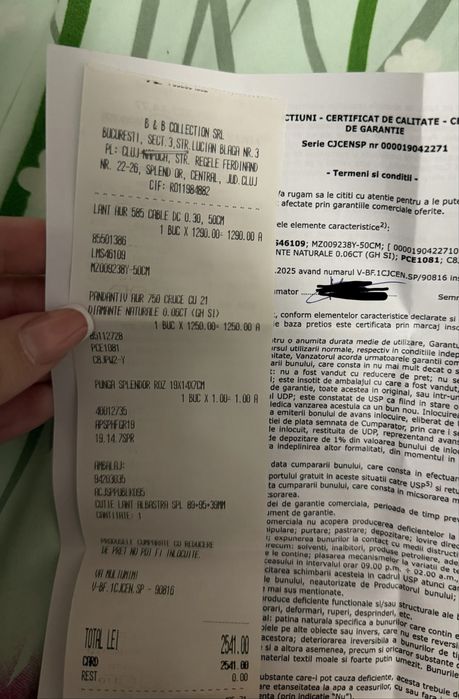 Lant de aur cu diamante