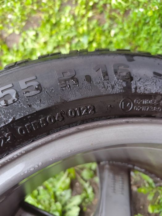 Jante originale volvo R16, et50, 5x108+cauciucuri de iarna Vredestein