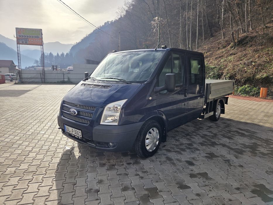 Ford Transit doka/6 locuri+bena/2013/2.2/euro 5/aer conditionat