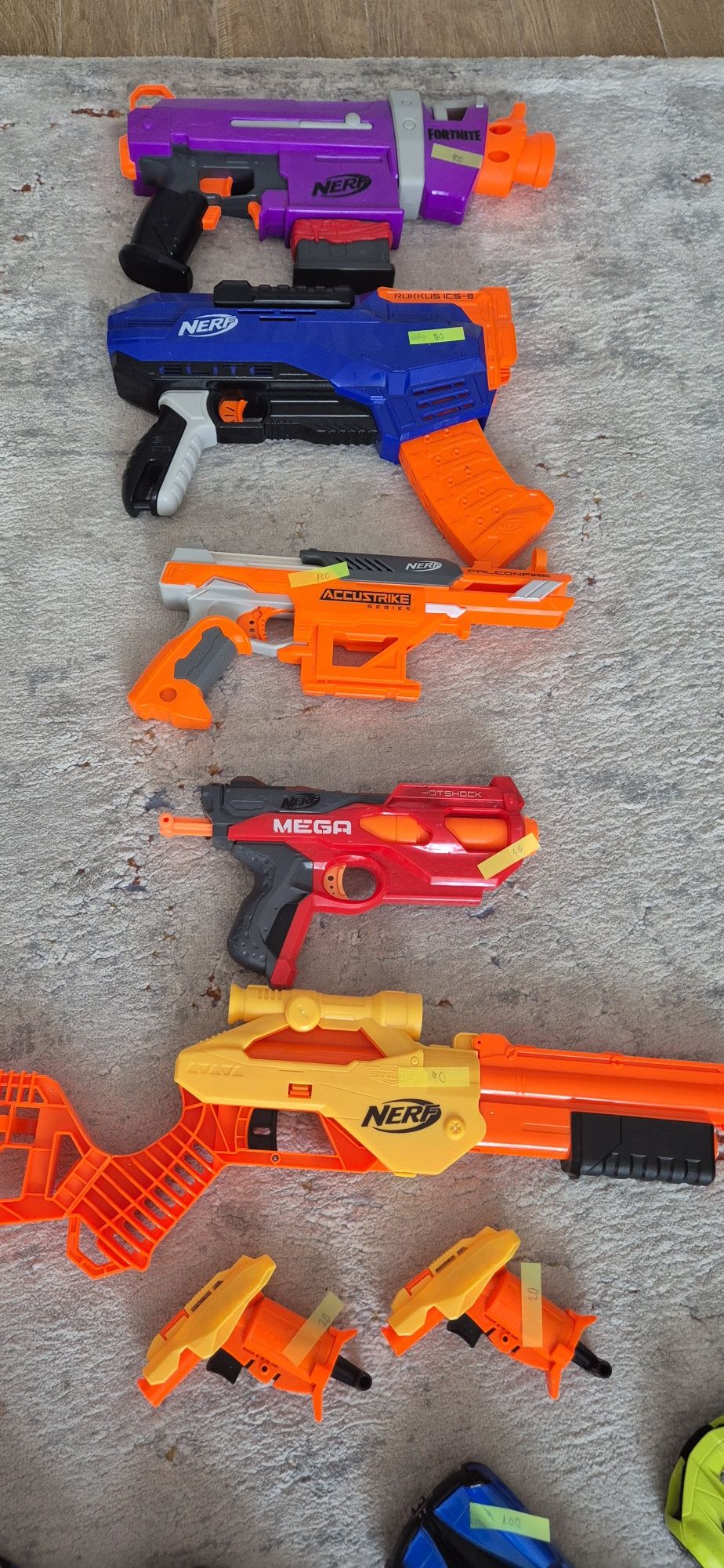 Pistol Nerf, machete Lanborghini, Lego Technic, Moto Kawa,KTM, Honda