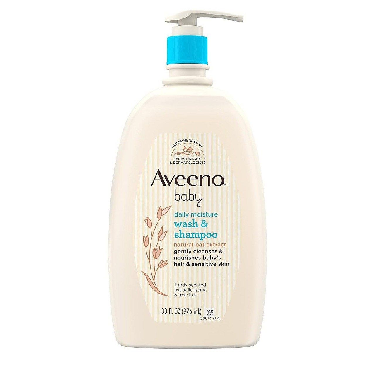 Aveeno Baby Daily Moisture Gentle Bath Wash & Shampoo с натуральным