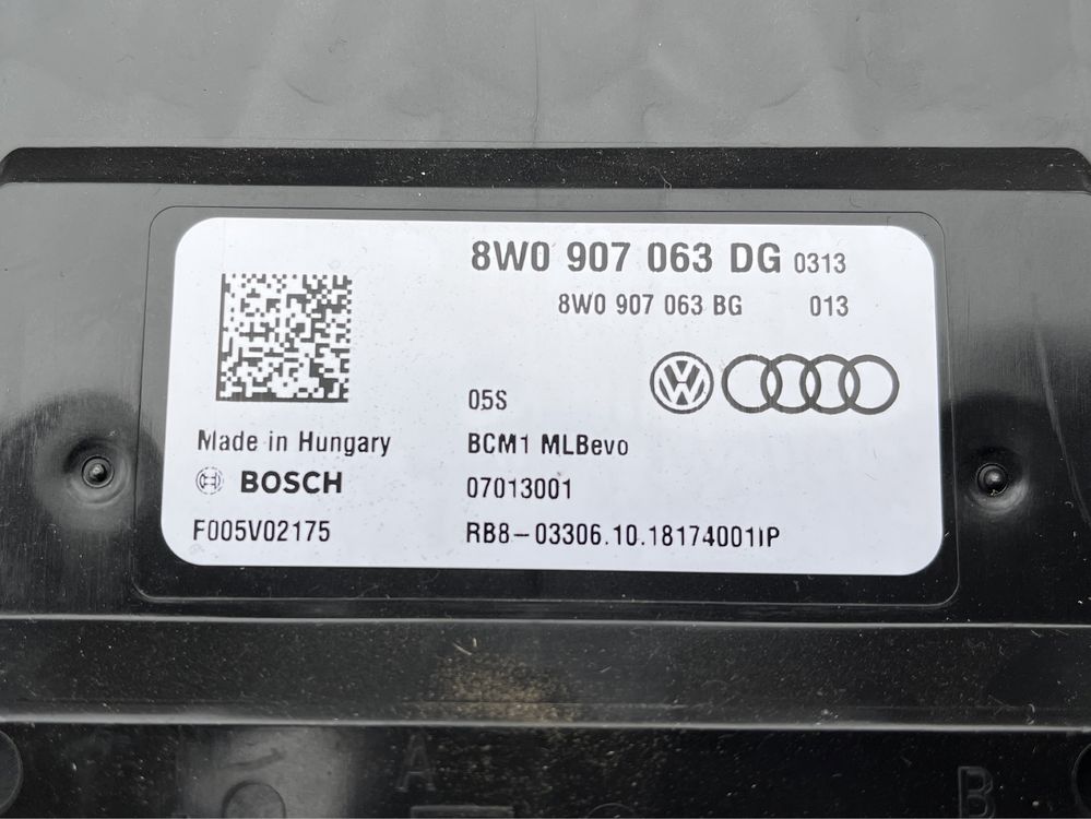 BCM 1 / BCM 2 Audi A4 B9 A5 F5