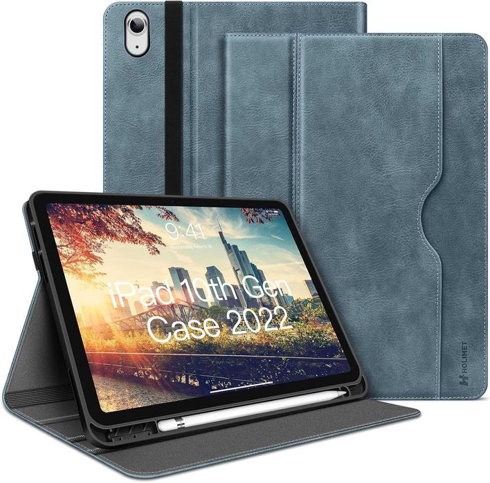 Huse HOLIMET pentru iPad Air de 11 inchi, maro sau albastru