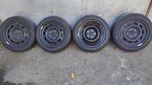 Jante de tabla noi BMW SERIA 1  cu senzori si anvelope noi 195/55/16