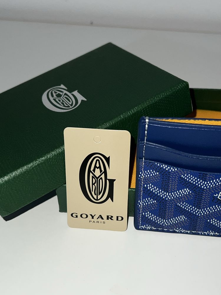 Cardholder goyard albastru portcard premium