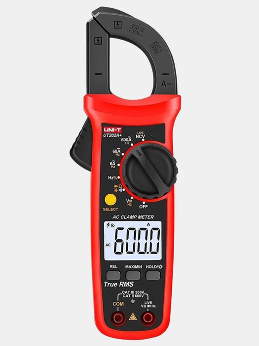 Токоизмерительные клещи UNI-T UT202A+, мультиметр, тестер