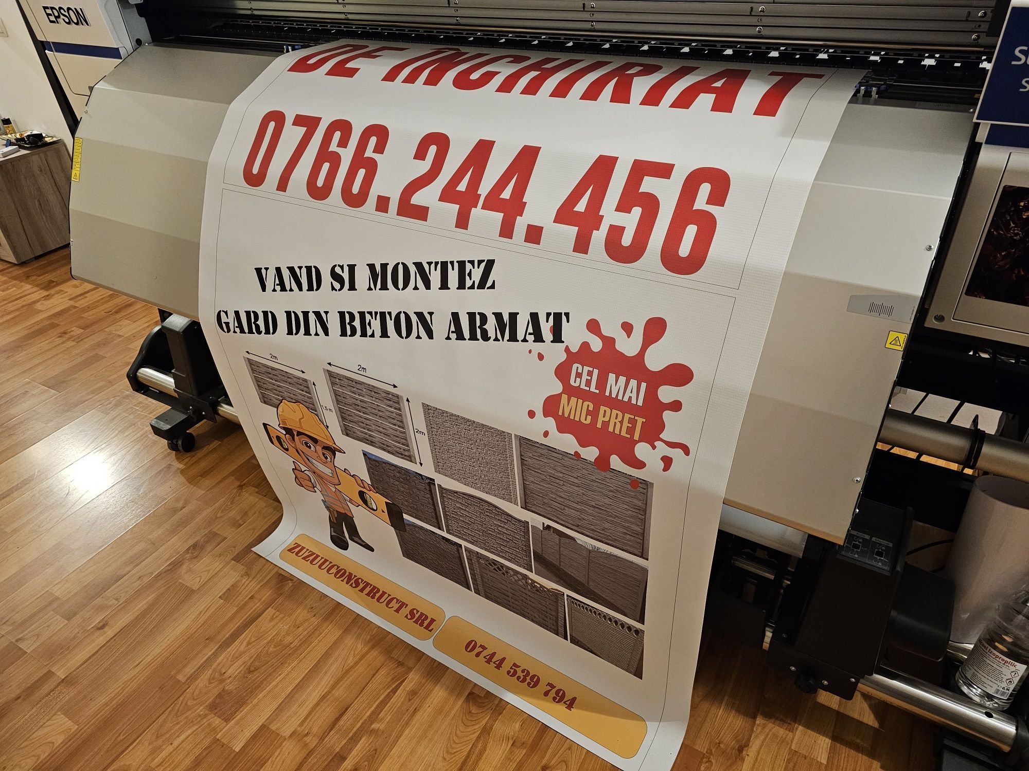 Printuri Imprimari dimensiuni mari Banner Tablouri Canvas Autocolant