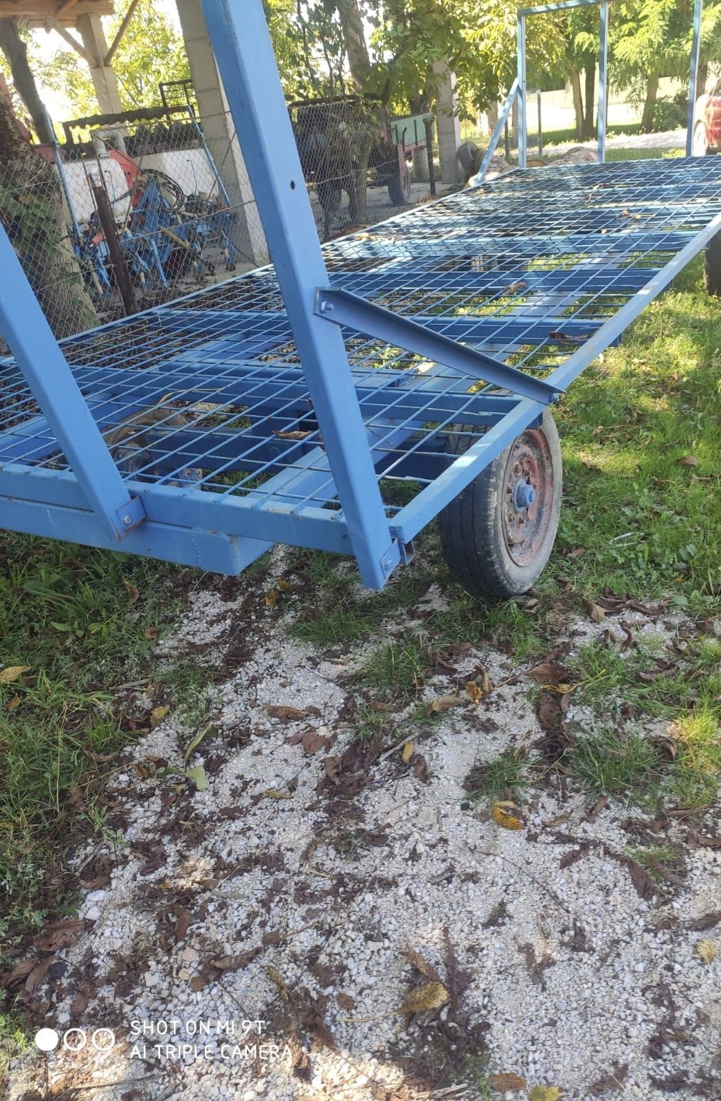 Trailer, platforma baloți ,fan