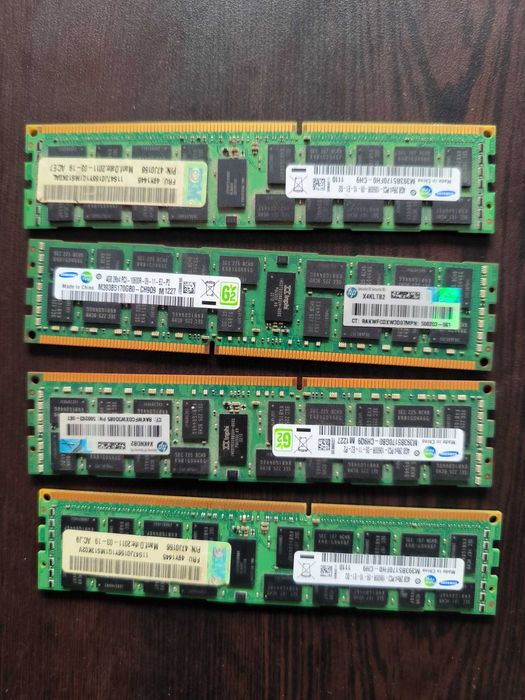 Сървърна RAM памет - 4 x 4GB DDR3 ECC Registered DIMMs - 1333 MHz