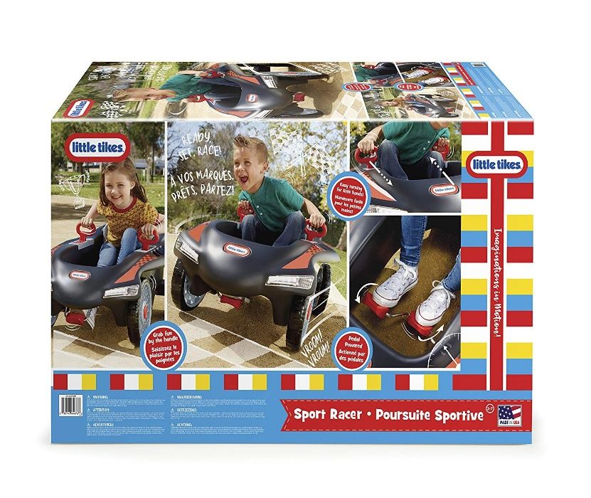 Детска Спортна Кола за каране Педали Завиващи Задни Гуми Little Tikes