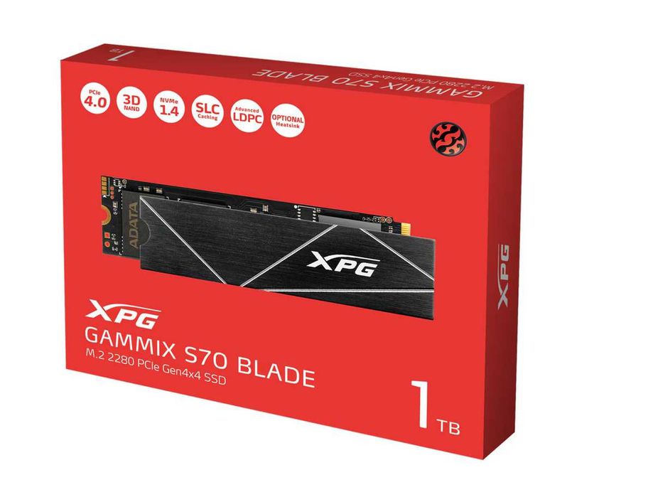 Solid-State D SSD XPG GAMMIX S70 Blade Gen.4, 1TB, NVMe, M.2. SIGILAT