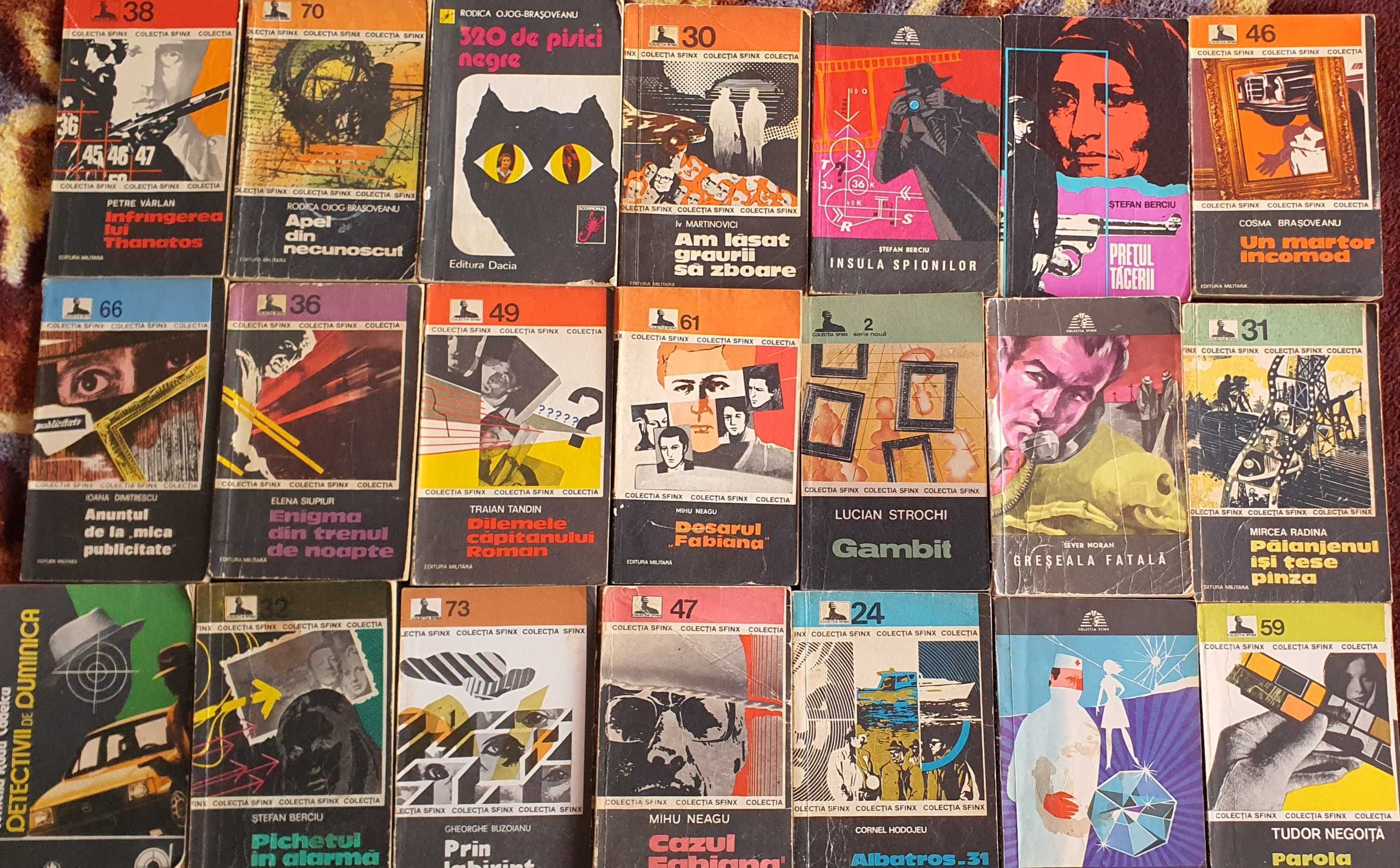 Colectia SFINX - 21 romane politiste