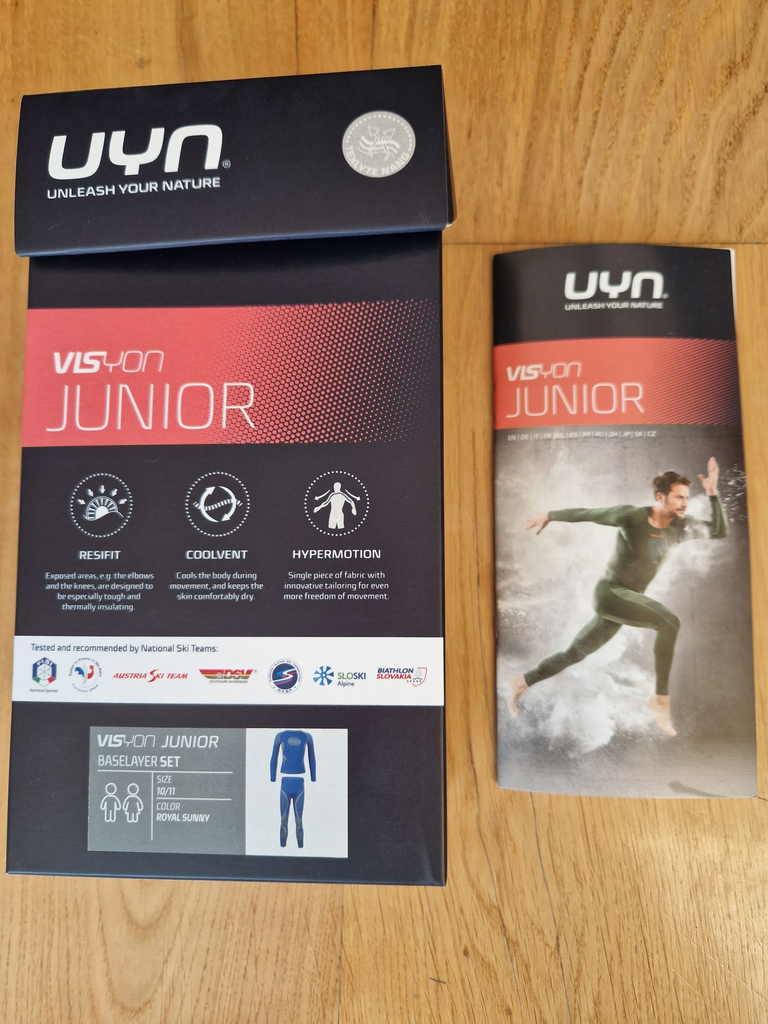 UYN Junior bluza și pantaloni ( set) termici pentru ski, copii 10 - 11