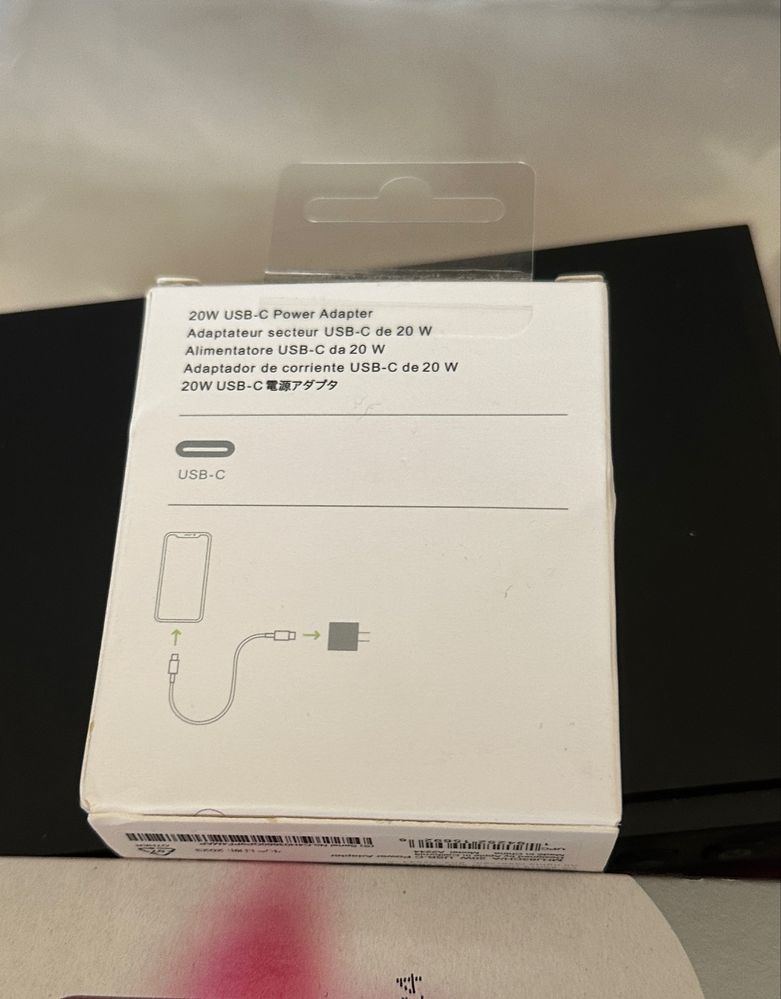 Оригинално зарядно/адаптер за/Apple iPhone/Айфон USB-C 20W FastCharge