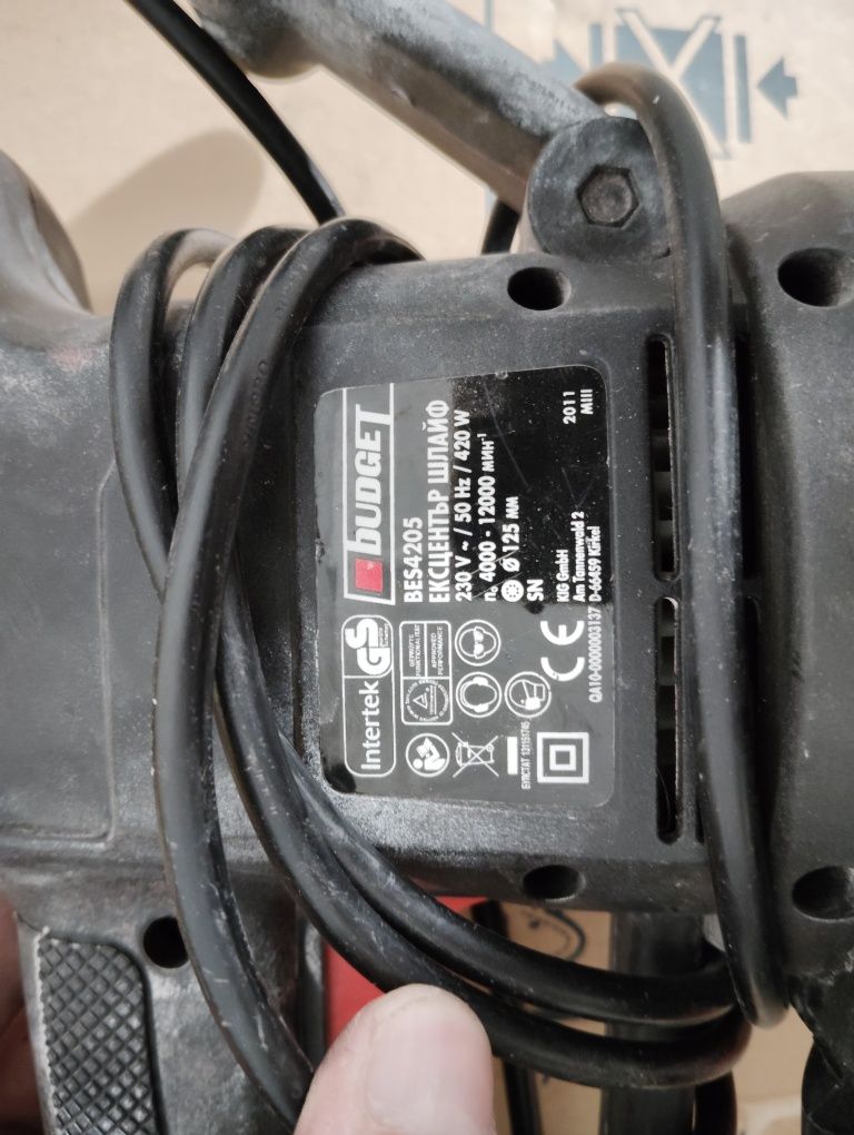budget bes4205 ексцентрик шлайф
