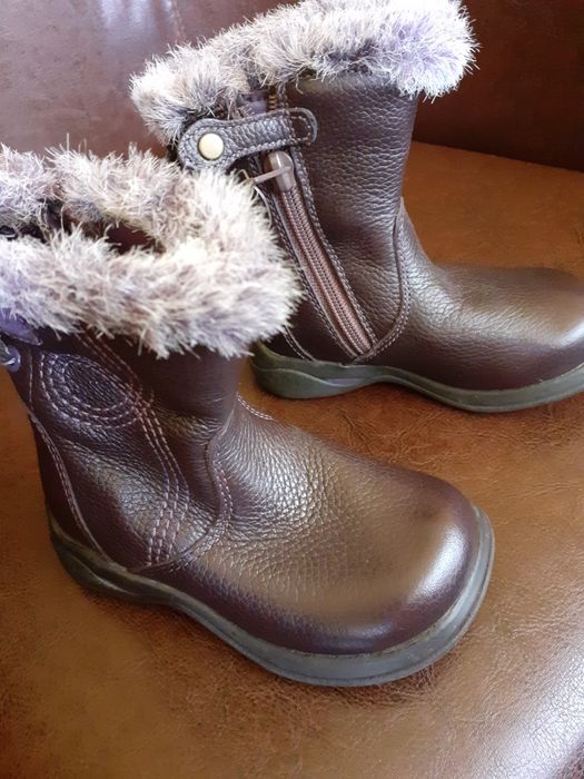 Cizme Clarks de piele, interior 12 cm