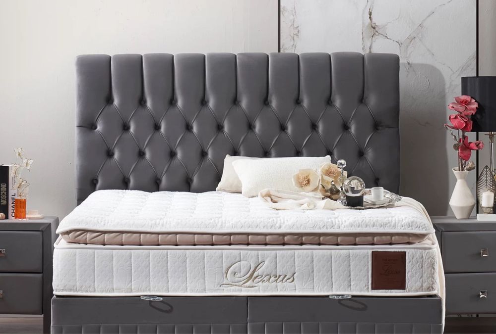 Тапицирано легло Lexus Сиво