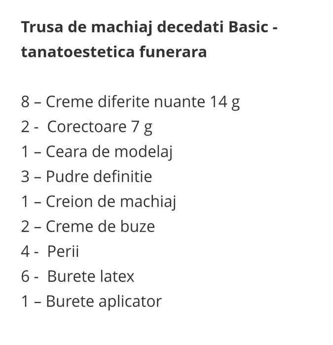 Trusa machiaj tanatoestetuca