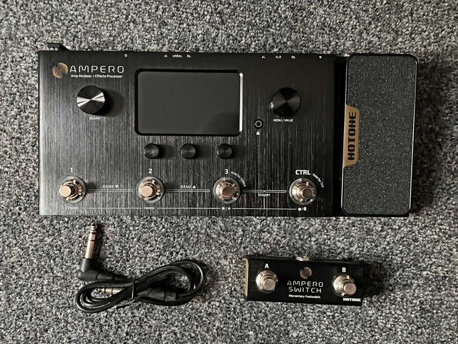 Hotone Ampero Мултиефект за китара с калъф и допълнителен футсуич