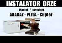 Montaj ARAGAZ / PLITA (sect. 1 - 6) INSTALATOR GAZE Autorizat montare