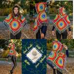 Poncho croșetat hand made