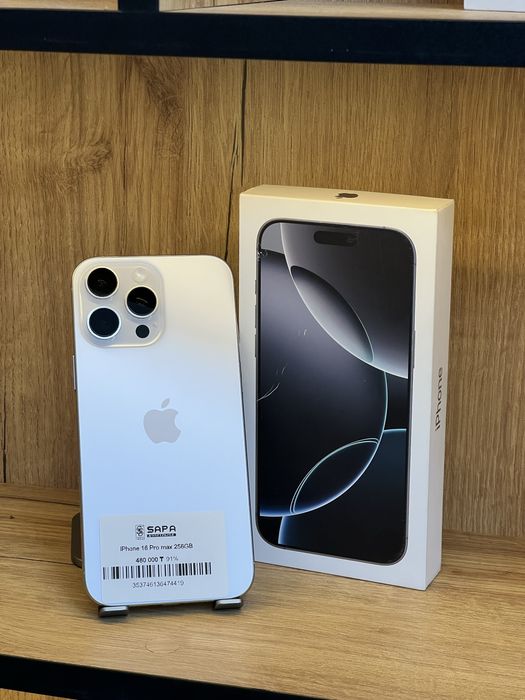 Айфон 16 про макс белый 91%