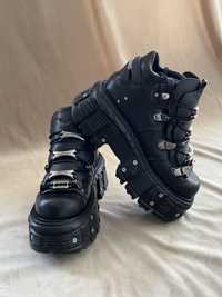 New Rook черные коженные ботинки 38 размера