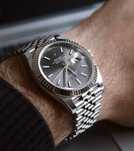 rolex datejust 41mm сив циферблат