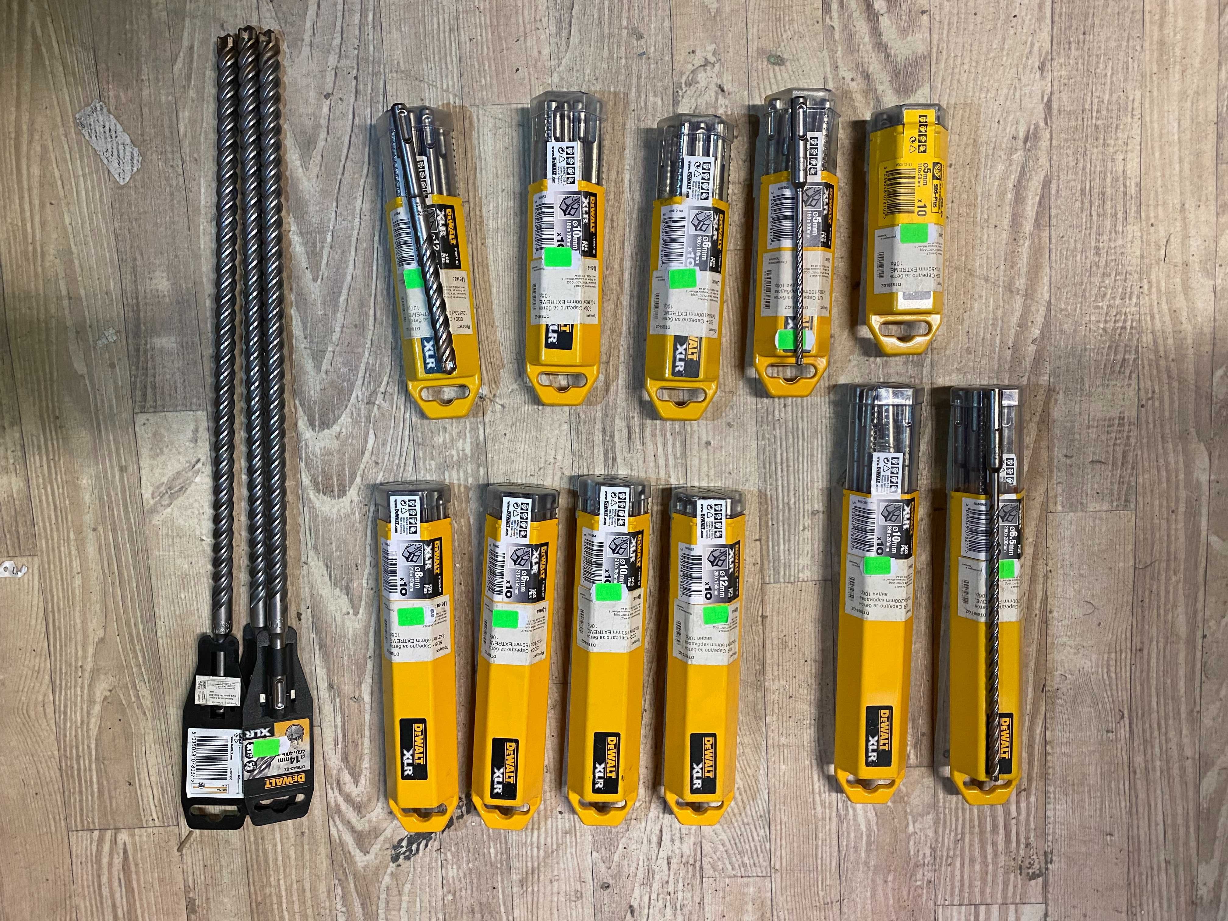 Свредло с карбидна глава XLR, SDS+, от5x110x50мм.до14x460x400мм.DEWALT