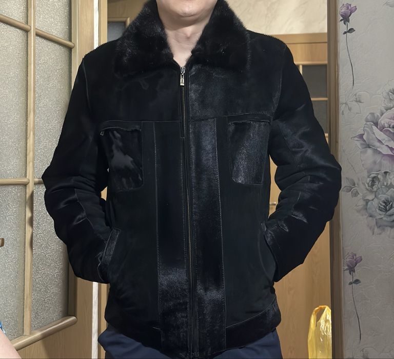 Зимняя мужская дубленка