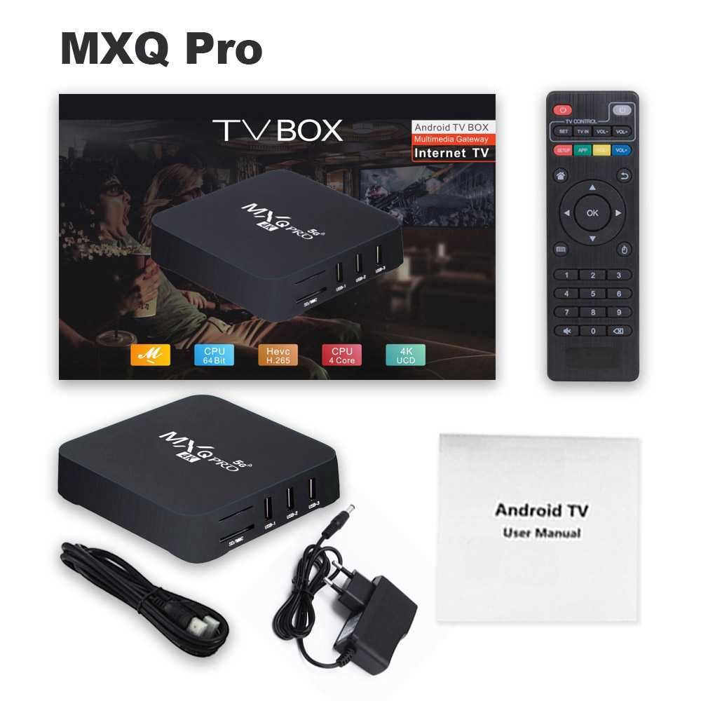 Android TV Box MXQ PRO 5G 4K /Android 10/ Dual WiFi / Гаранция 1г