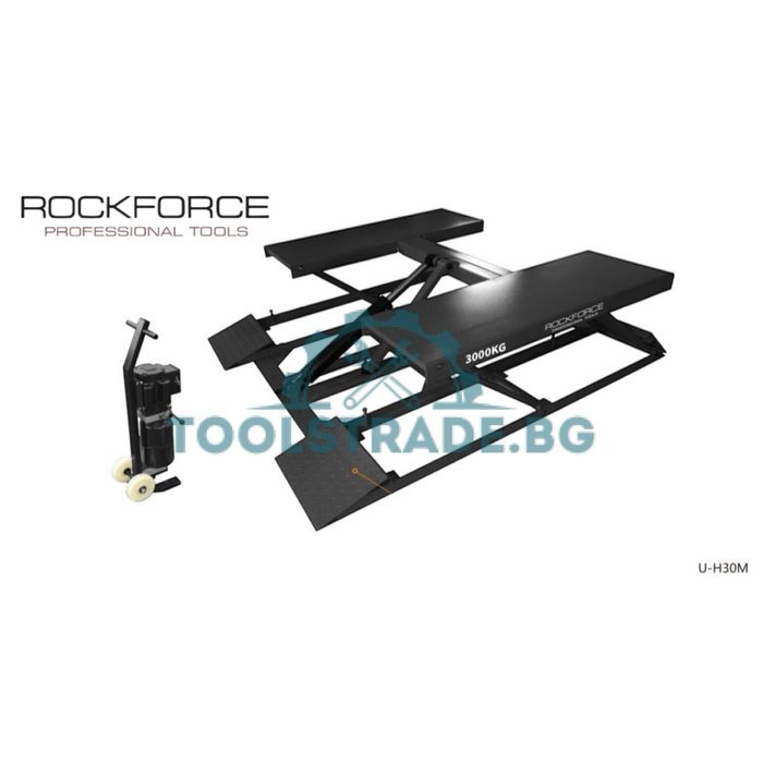Ножичен подемник 3 тона(100мм-620мм) монофазен ROCKFORCE