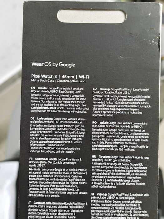 Pixel Watch 3 45mm/ Black