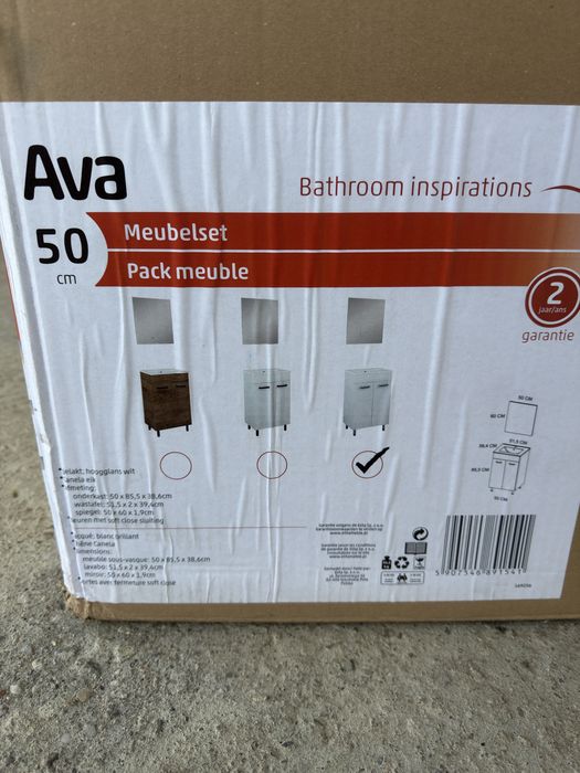 Mobila baie, masca, lavoar, oglinda