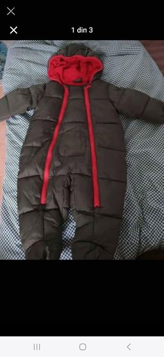 Salopeta/overall bebe 6-9 luni