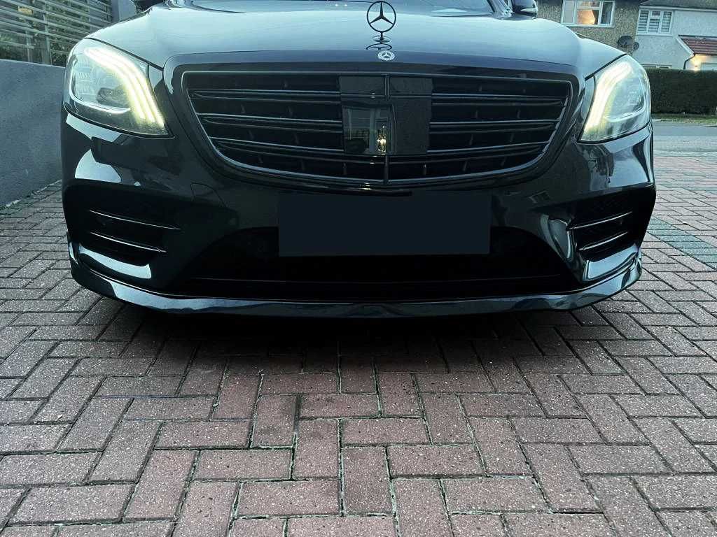 Решетка за Mercedes W222 S-Class (2013+) - AMG Дизайн черна S63 AMG