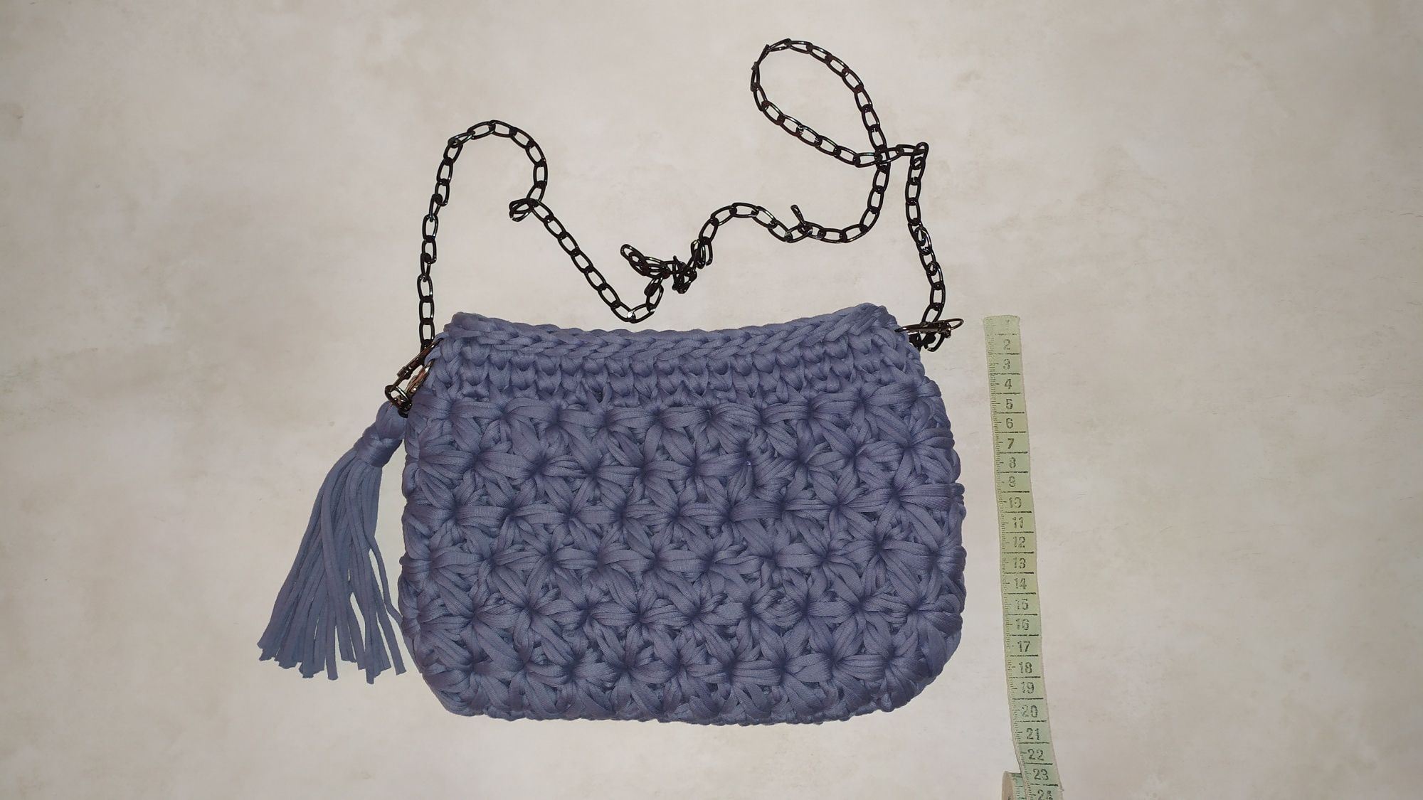 Дамска чанта, ръчно плетена