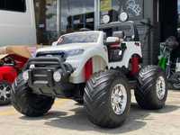 Masinuta electrica FORD MONSTER TRUCK 4x4 180W DELUXE #Alb