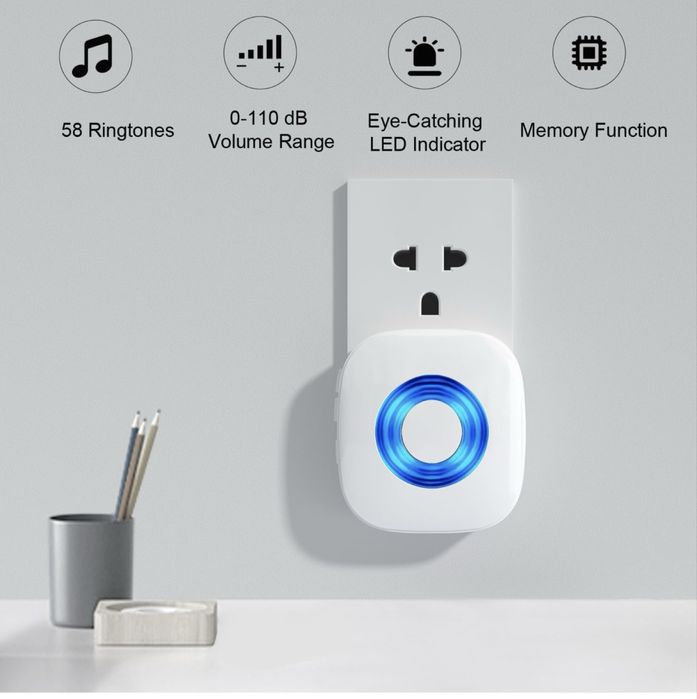 Безжчни LED звънци