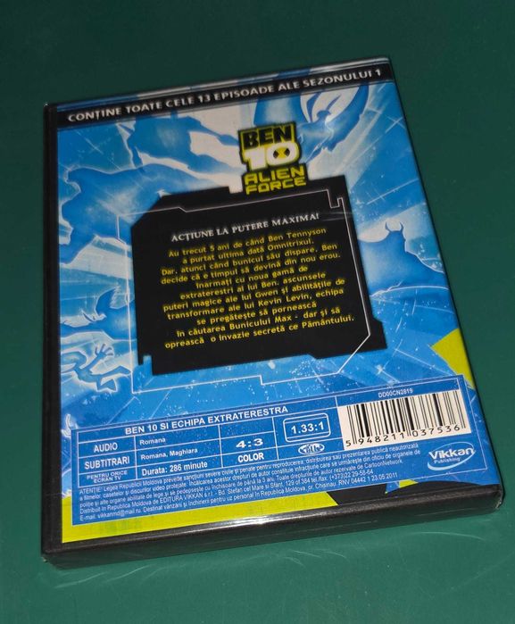 BEN 10 ALIEN FORCE - colectie 3 DVD - dublat romana
