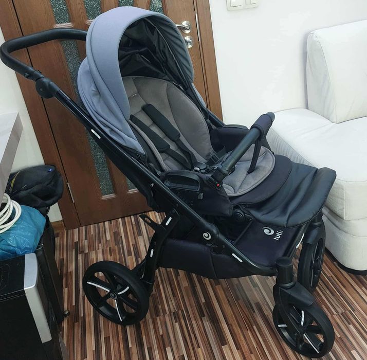 Детска количка 2 в 1 TUTIS UNO 5+, сив цвят