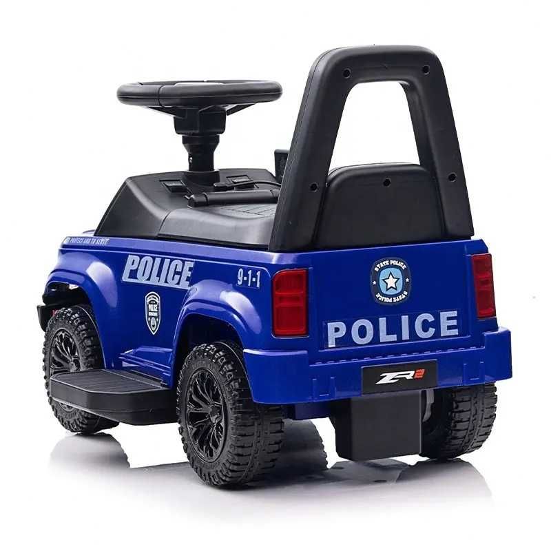 Masinuta copii fara pedale Nichiduta Police Blue cu megafon