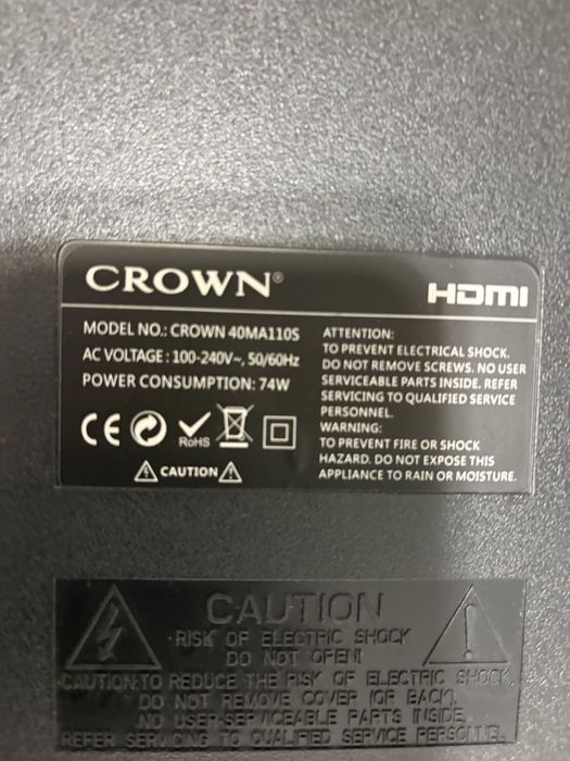 Телевизор CROWN/Краун за части