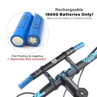 Suport extensie bara 20 cm aluminiu bicicleta USB tip C 18650 ghidon