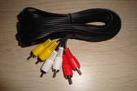 cablu audio video 3rca - 3x rca lungime 5m