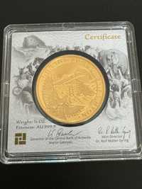 Moneda din aur Australian Kangaroo 1/4oz investiție protecție inflație